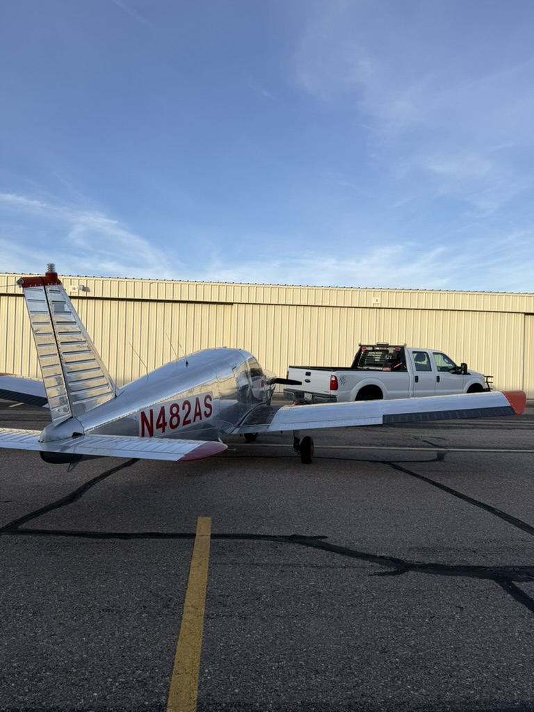 Piper Cherokee on the ramp