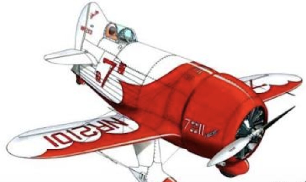 Vintage Gee Bee racer livery reference